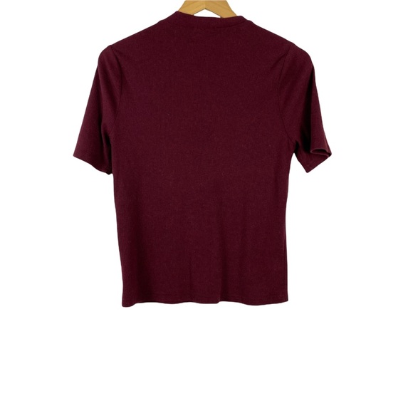 Honey Belle Top Crew Neck Choker Neck Cut Out Neck Relax Fit Junior ShortS  L - Picture 3 of 8